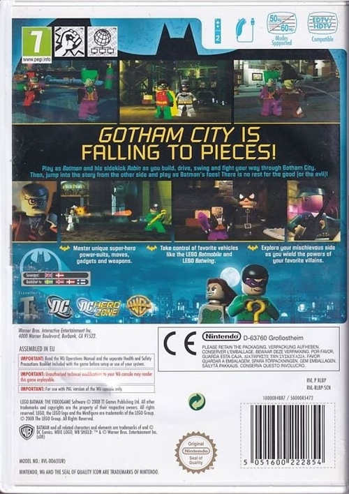 Lego Batman - The Video Game - Wii (B Grade) (Genbrug)